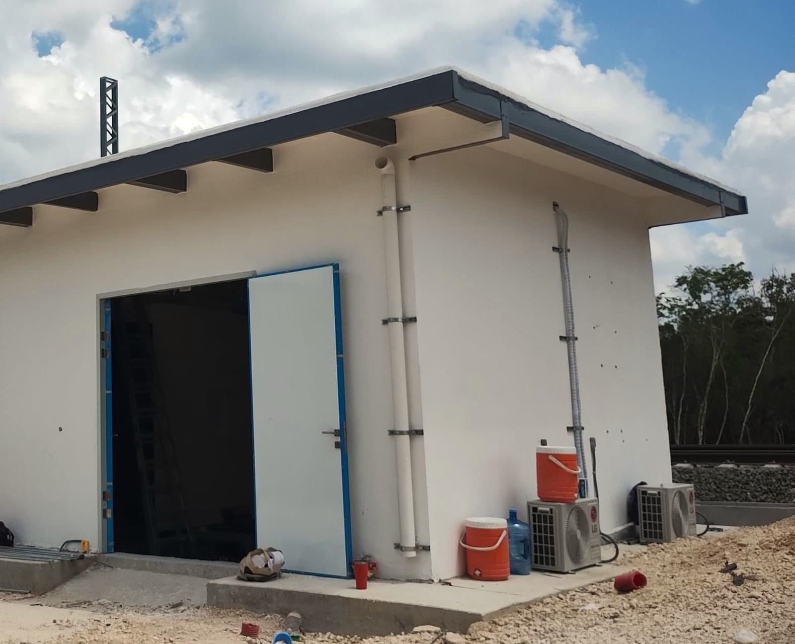 Caseta del Tren Maya terminada