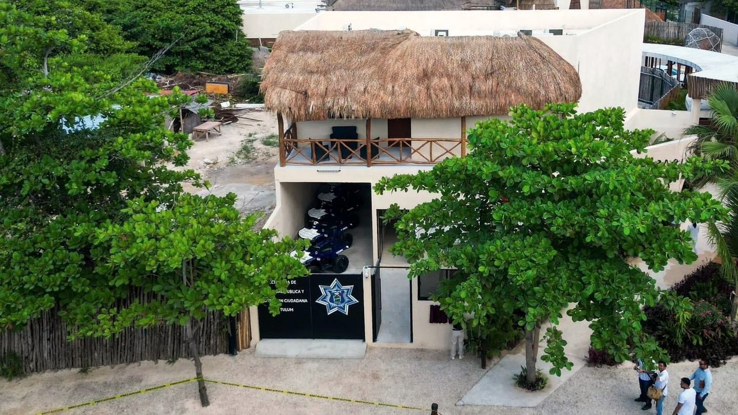 Vista del módulo entre la vegetación